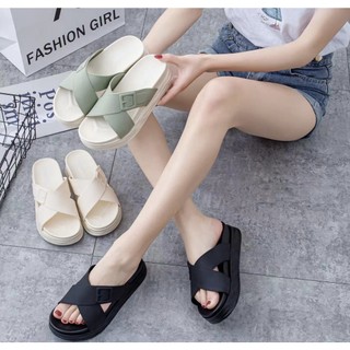 Dép Quai Ngang Đế Dày 5cm Thời Trang Cho Nữ