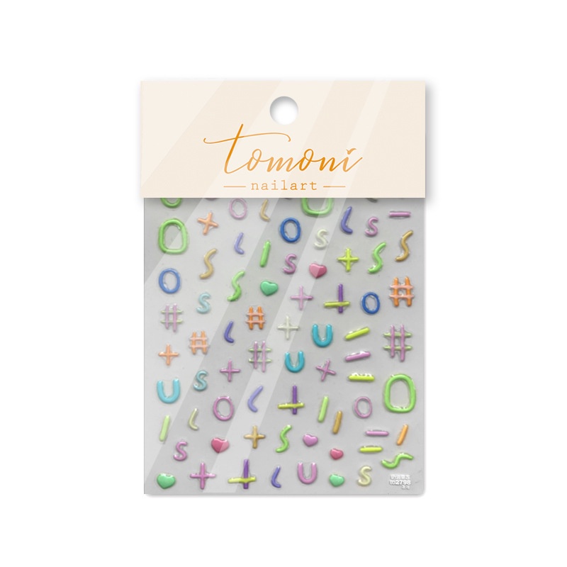 Miếng Dán Trang Trí Móng Tay Họa Tiết Dễ Thương Phong Cách Nhật Bản