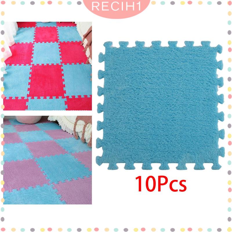 Set 10 Tấm Thảm Xốp Lót Sàn Mềm Mại Chống Trượt Tiện Dụng Cho Nông Trại / Nhà Cửa