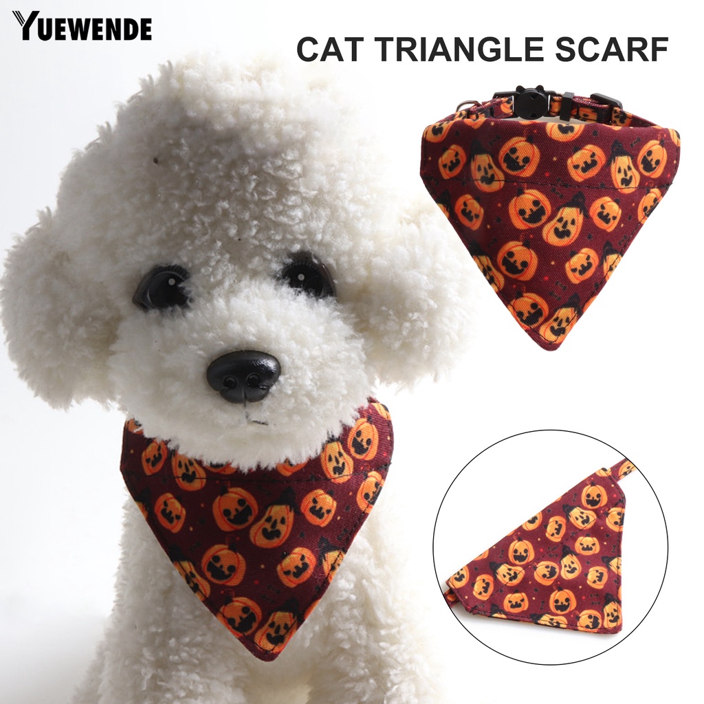 Yq.e Yếm Họa Tiết Bộ Xương Dơi Bí Ngô Có Thể Điều Chỉnh Cho Thú Cưng Chó Mèo Có Chuông Trang Trí Halloween