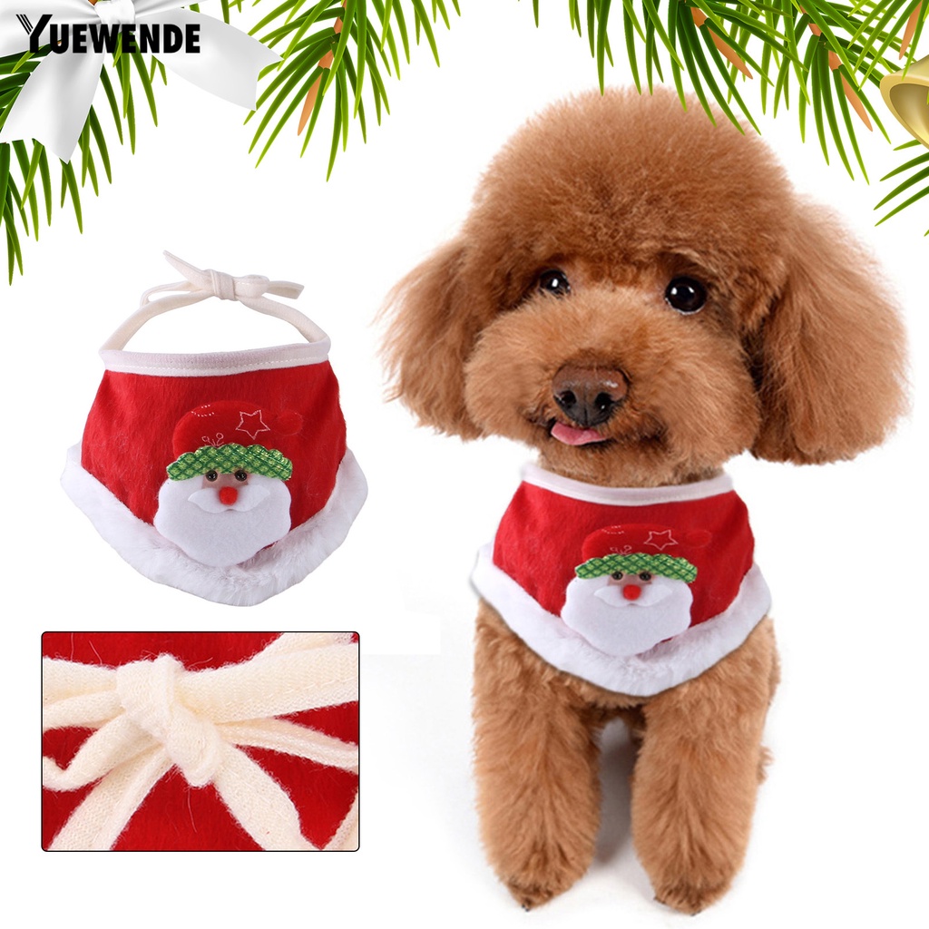 Yq.e Khăn Yếm Tam Giác In Họa Tiết Hoạt Hình Giữ Ấm Mùa Đông Cho Thú Cưng