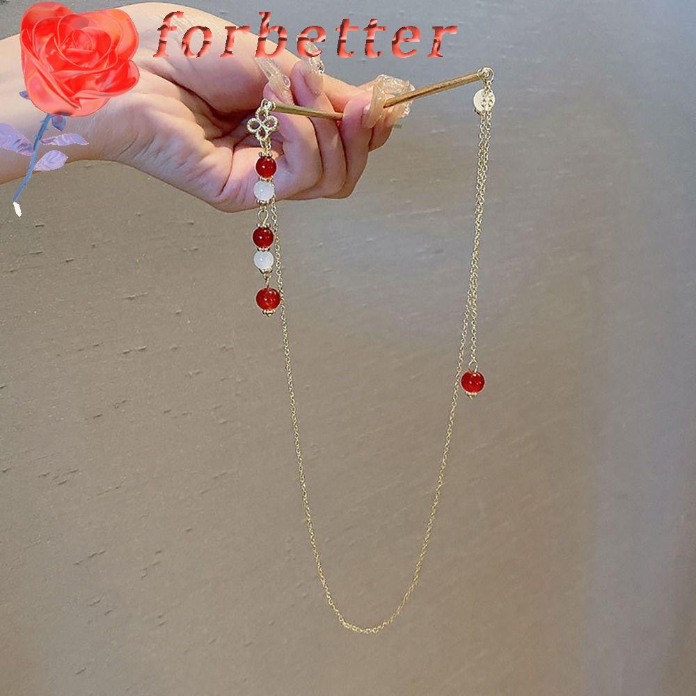 Trâm Cài Tóc Đuôi Ngựa Phối Tua Rua Đôi Phong Cách Vintage Thanh Lịch Cho Nam Và Nữ