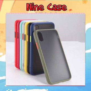 Ốp lưng iPhone 6/6 Plus 7/7 Plus/8 Plus/ X/ XS/ XS Max/ XR/ 11/ 11 Pro/11 ProMax chống sốc ốp nhám mờ viền màu