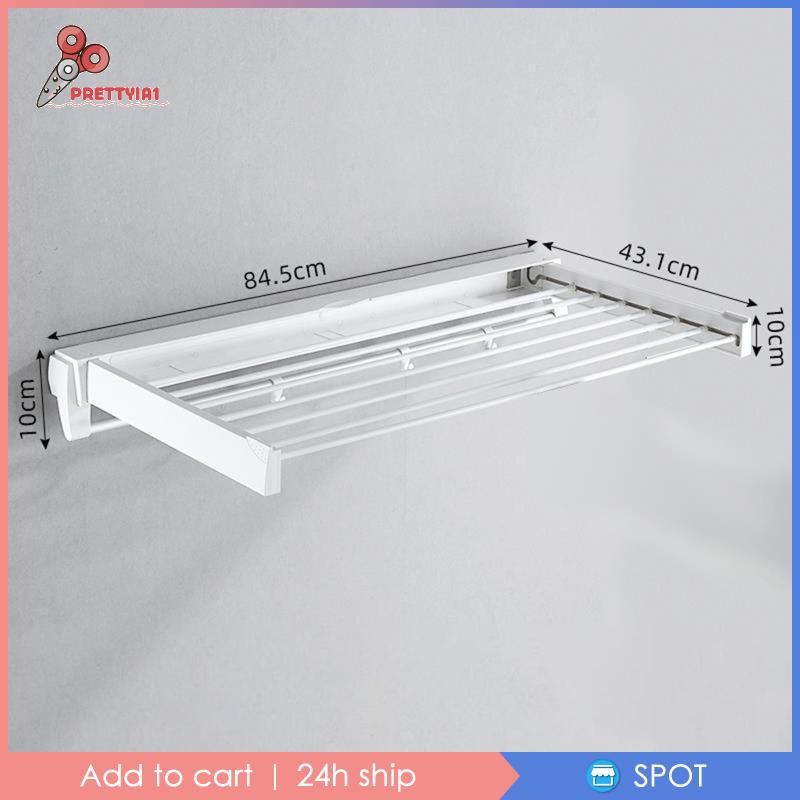 [Prettyia1] Giá Phơi Khô Quần Áo / Giày Dép Có Thể Gấp Gọn Cho Phòng Tắm