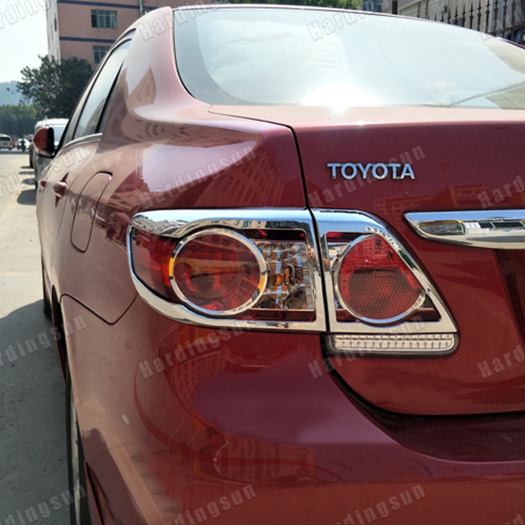 Khung Viền Đèn Pha / Đèn Hậu Bằng ABS Màu Chrome Cho Toyota Corolla Altis 2007 2008 2009 2010 2011 2012 2013