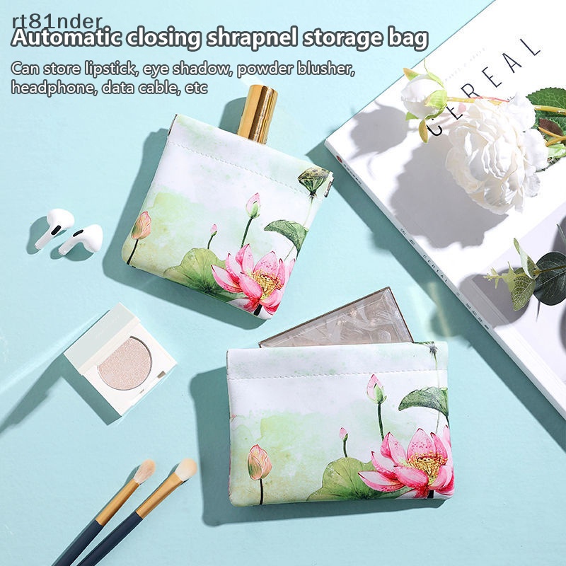 Rt Túi Đựng Tai Nghe / Dây Cáp USB Tự Đóng Tiện Dụng