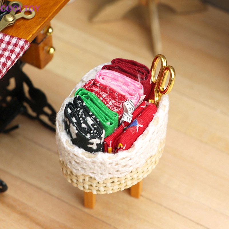 Cooltoy Bộ Dụng Cụ May Vá Thủ Công Tỉ Lệ 1: 12 Trang Trí Nhà Búp Bê