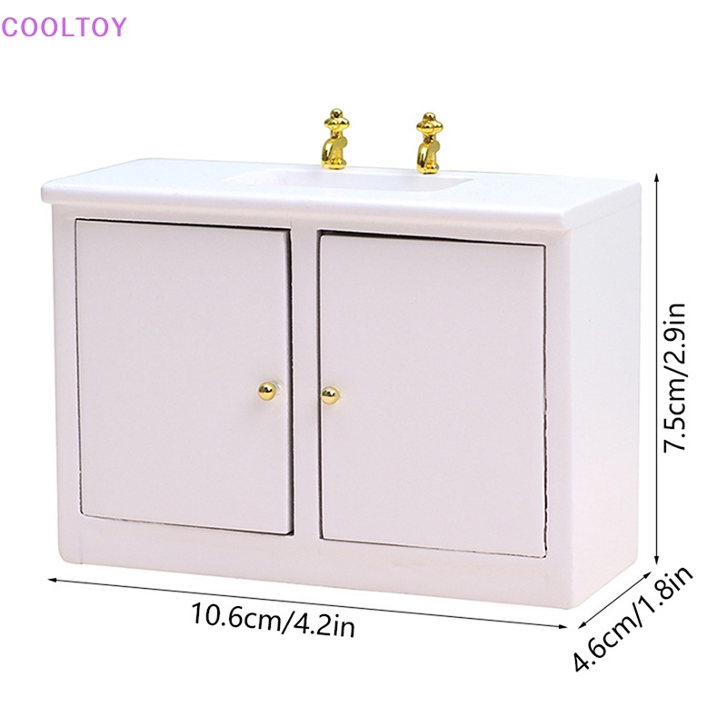 Bồn Rửa Tay Màu Trắng Cỡ 1 / 12 Trang Trí Nhà Búp Bê