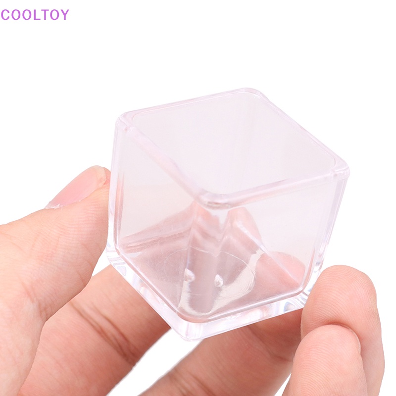 Cooltoy Hộp Đựng Kẹo Hình Vuông Trong Suốt Dành Cho Nhà Búp Bê 1 / 12