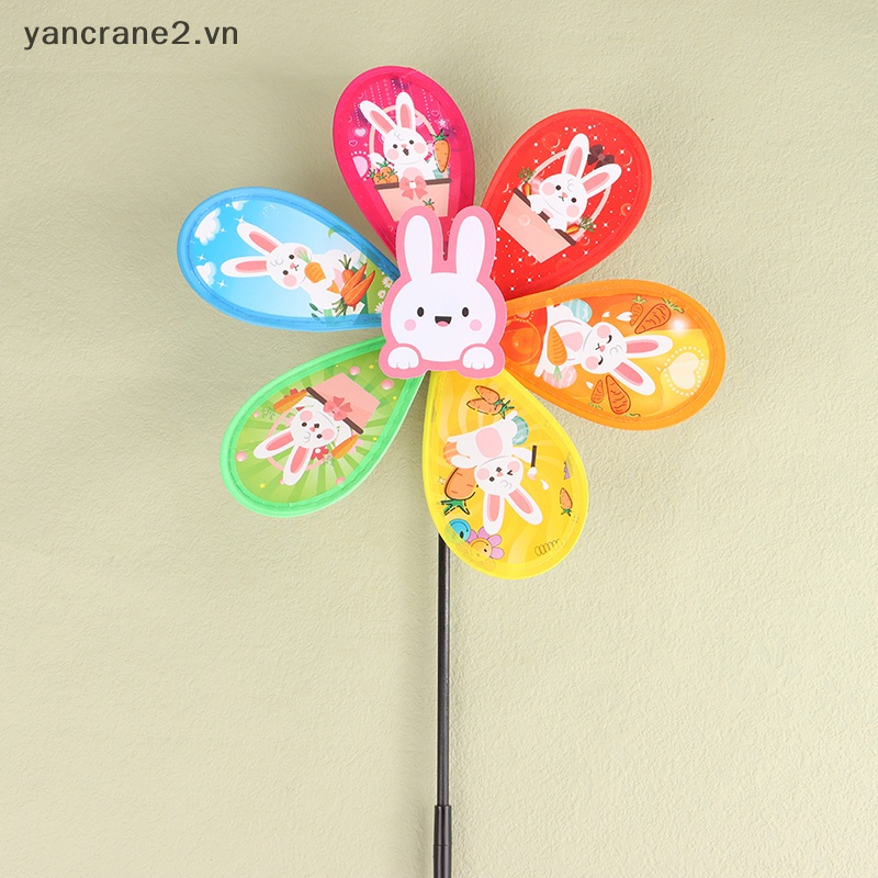 {YAN2} Đồ Chơi Chong Chóng Thỏ Hoạt Hình 3D Trang Trí Sân Vườn Ngoài Trời Cho Trẻ Em {yancrane2.vn}