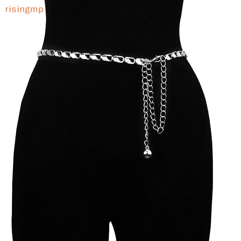 Thắt Lưng Dây Xích Bằng Kim Loại Màu Vàng Sáng Tạo Thời Trang Cho Nữ