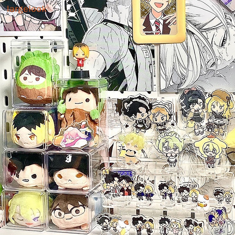 Bộ 2 Hộp Đựng Búp Bê Trưng Bày Bằng Nhựa Trong Suốt Chống Nước Chống Bụi