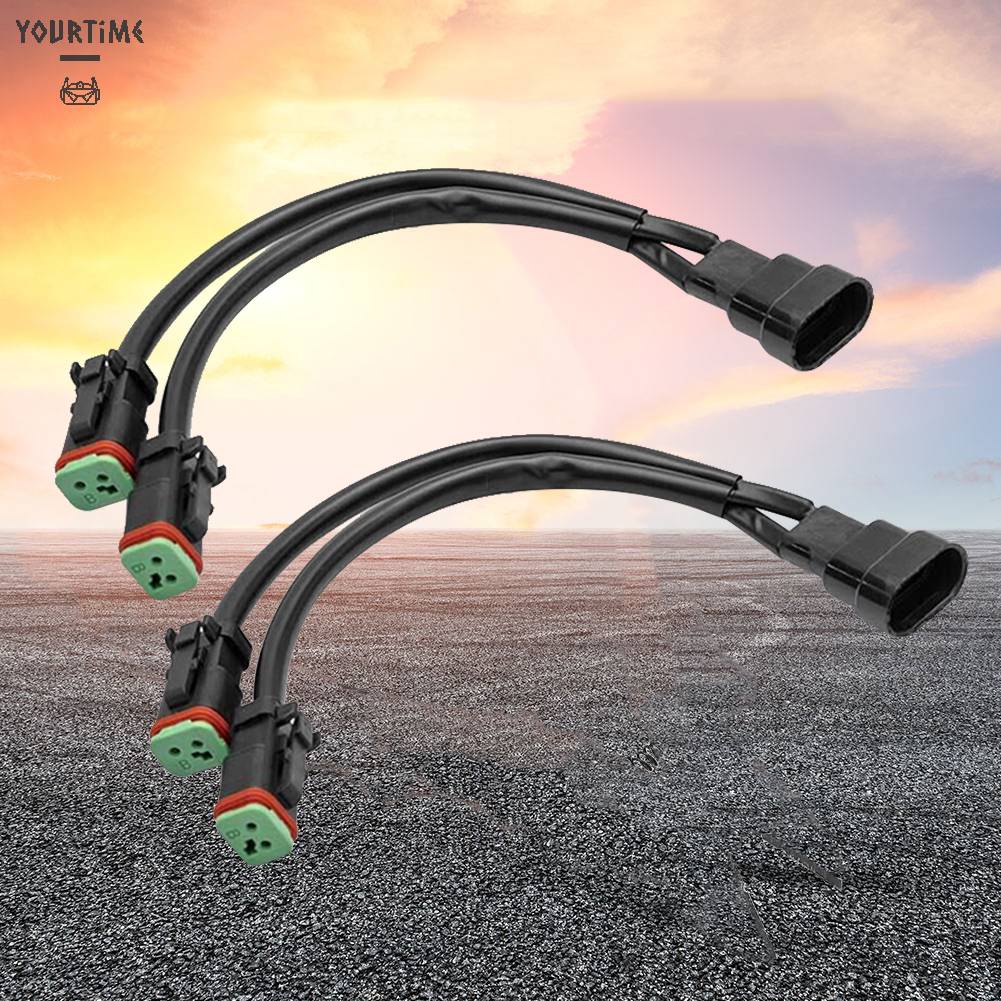 Đầu Nối Đèn Pha 9005 9006 H10 Sang Deutsch DT 12V Chất Lượng Cao