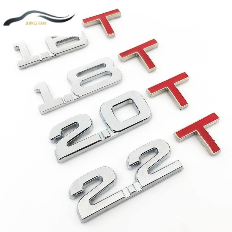 Miếng Dán logo Kim Loại 3D 1.3 1.4 1.5 1.6 1.8 2.0 2.2 2.4 2.5 2.8 3.0 T Trang Trí Đuôi Xe Hơi
