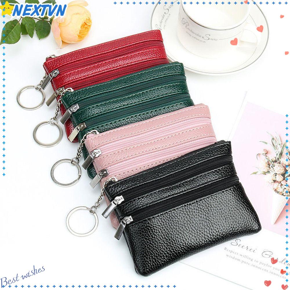 Ví Da PU Mini Đựng Tiền Xu Và Thẻ Tiện Dụng Cho Nữ Giá Đỡ