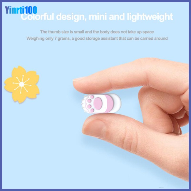 Ổ Đĩa Flash Chữ U Mini Hình Chân Mèo Hoạt Hình Dễ Thương Cho Máy Tính / Xe Hơi