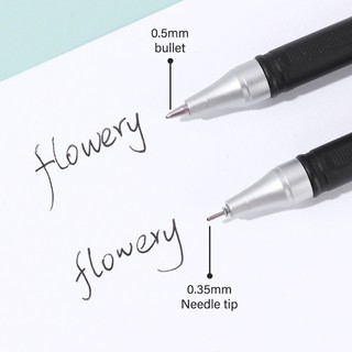 Bút Bi Mực Đen Nhám Mực Đen 0.5 / 0.35mm