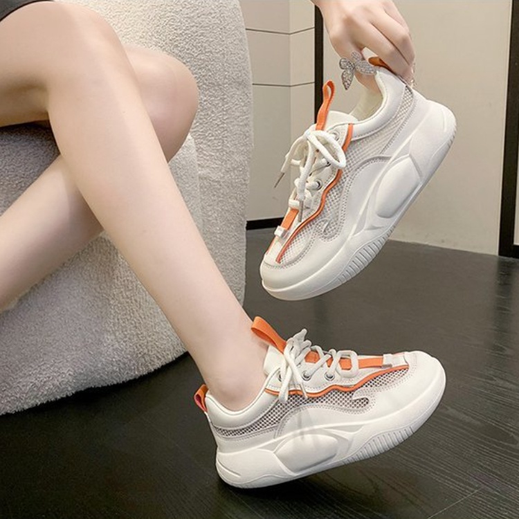 Giày Thể Thao Da Mềm Thoáng Khí Phong Cách Hàn Quốc Cho Nữ