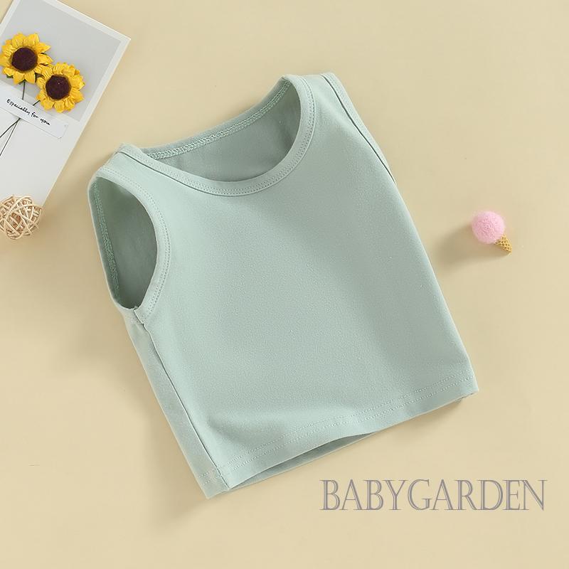 Áo Tank Top Không Tay Màu Sắc Thời Trang Mùa Hè Dành Cho Bé Gái 7-10 Tuổi