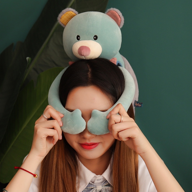 Thú Nhồi Bông Hình Thỏ Tai Gấu Dễ Thương Cho Bé