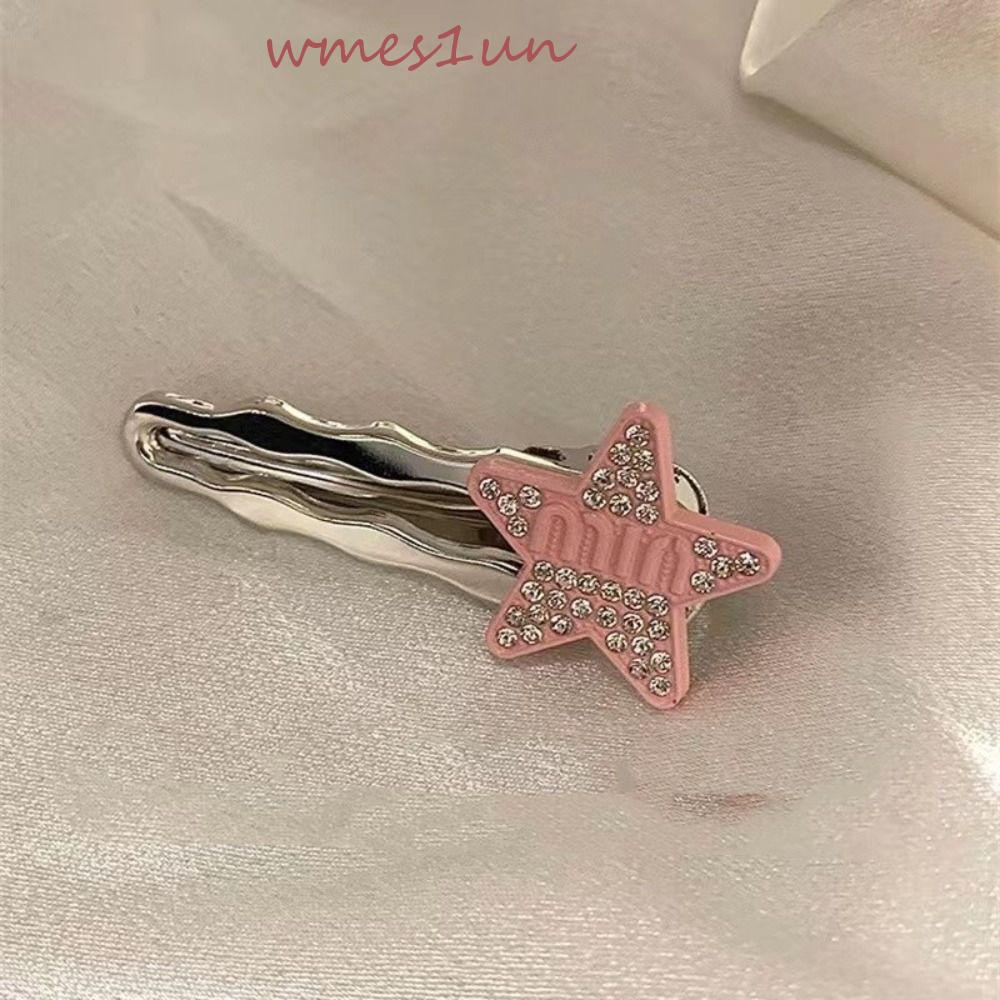 Kẹp Tóc Hình Ngôi Sao WMES15H Thời Trang|Kẹp Tóc Màu Hồng Xinh Xắn Thời Trang Dành Cho Nữ