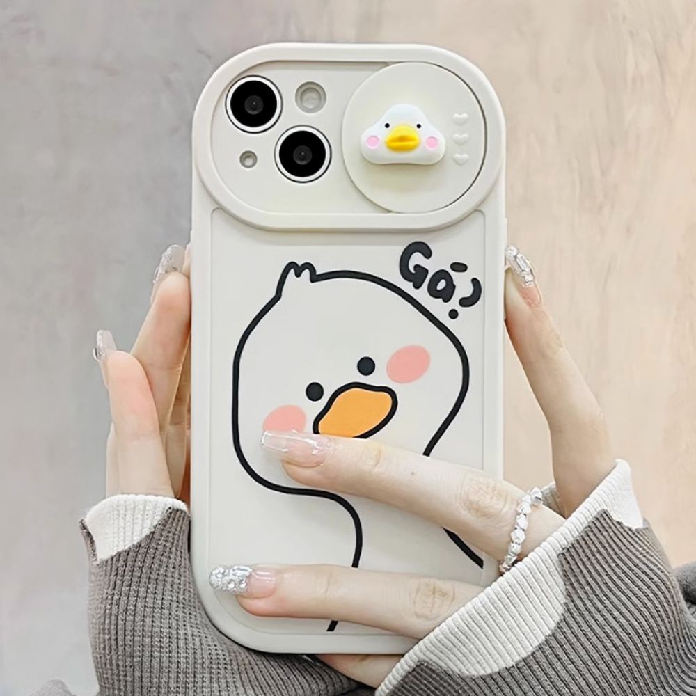 Ốp Điện Thoại Họa Tiết Vịt Hoạt Hình Cho Iphone 11 14 13 12 Pro Max Xs Xr 7 8 Plus