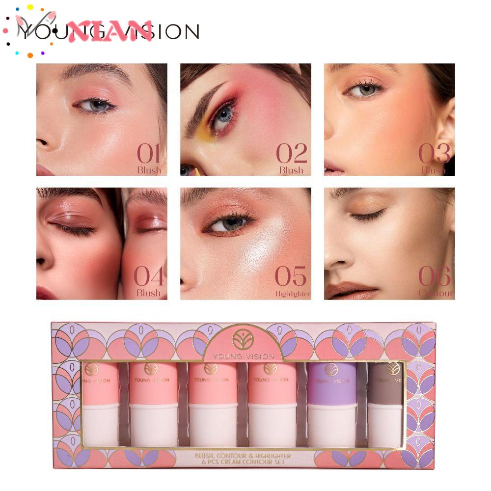 Phấn Má Hồng Dạng Thỏi Màu Trơn Tiện Dụng Chất Lượng Cao