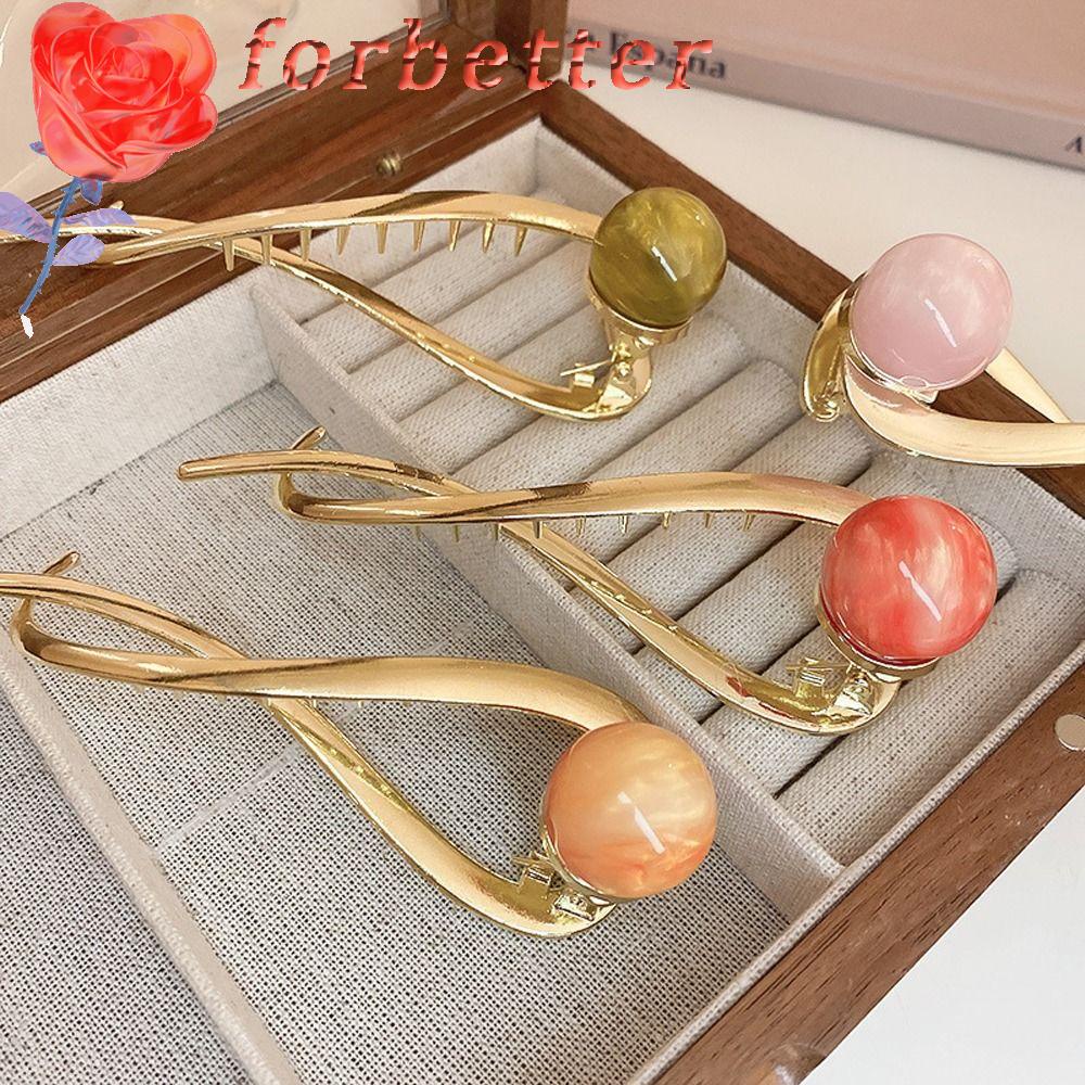 Kẹp Tóc Càng Cua Lớn Đính Hạt Phong Cách Vintage Thanh Lịch