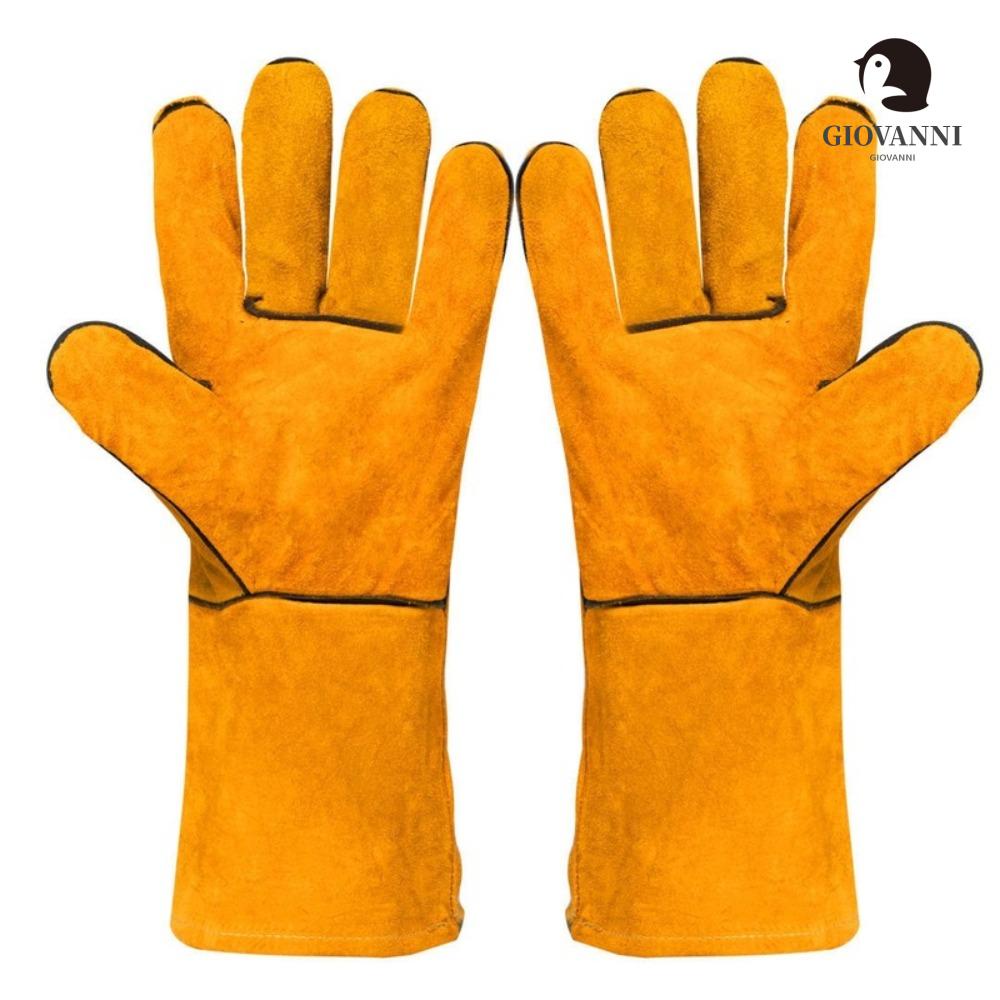 Găng Tay Hàn Hai Lớp Cách Nhiệt Bằng Da Bò GIOVANNI