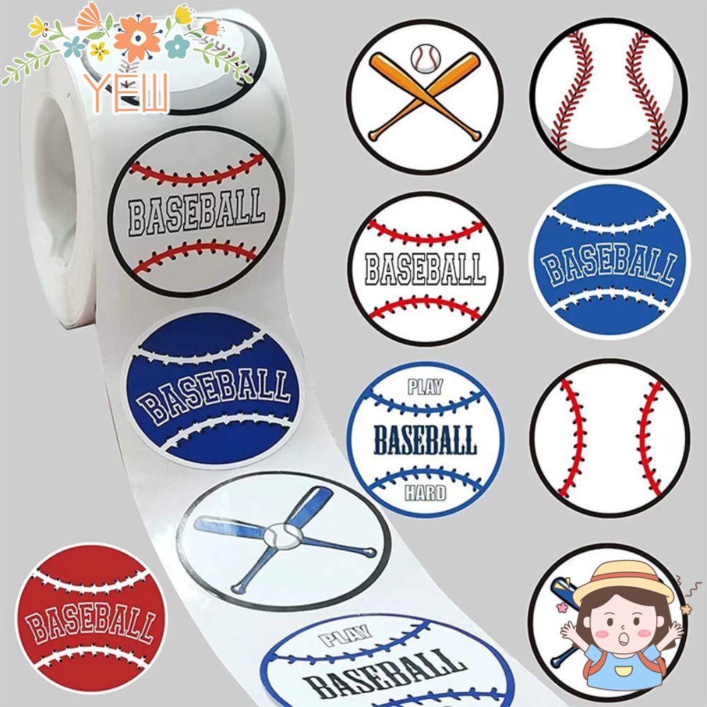 Sticker Tròn 1.5 Inch Tự Dính Chuyên Dụng Cho Chơi Bóng Chày