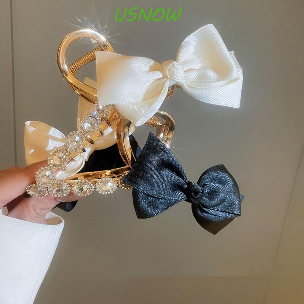 Kẹp Tóc Đuôi Ngựa Hình Nơ Họa Tiết Chấm Bi Phong Cách Hàn Quốc