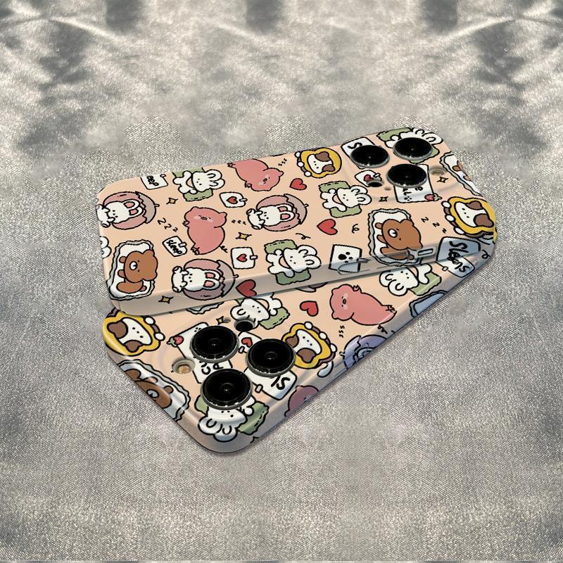 Ốp Điện Thoại Dẻo Họa Tiết Hoạt Hình Động Vật Dễ Thương Chống Sốc Cho Iphone12 max 7811In1314Proiphone12