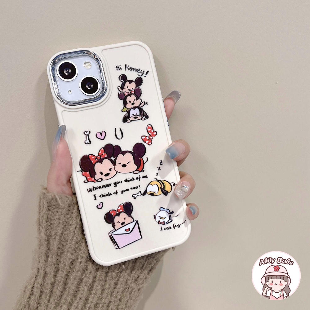 Ốp Điện Thoại TPU Mềm Bóng In Hình Chuột Hoạt Hình Chống Va Đập Cho IPhone 14 Pro Max 11 12 Pro Max X XS 7Plus