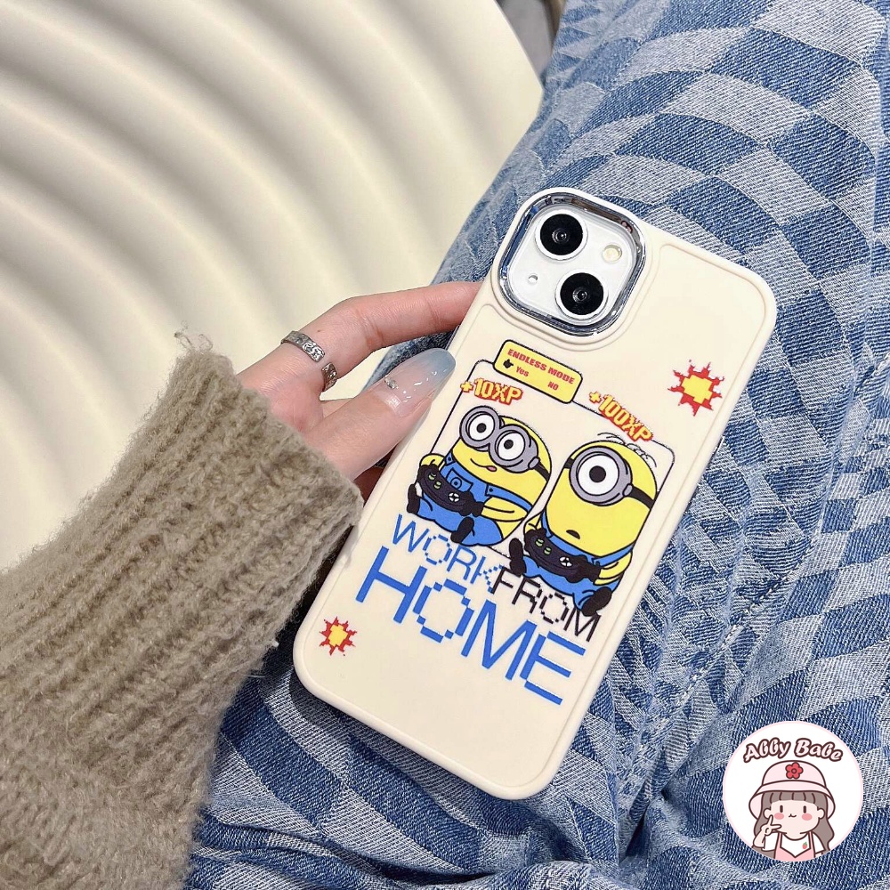 Ốp Điện Thoại TPU Mềm Bóng Chống Bụi Bẩn In Hình Minion Cho IPhone 14 Pro Max 11 12 Pro Max X XS 7Plus