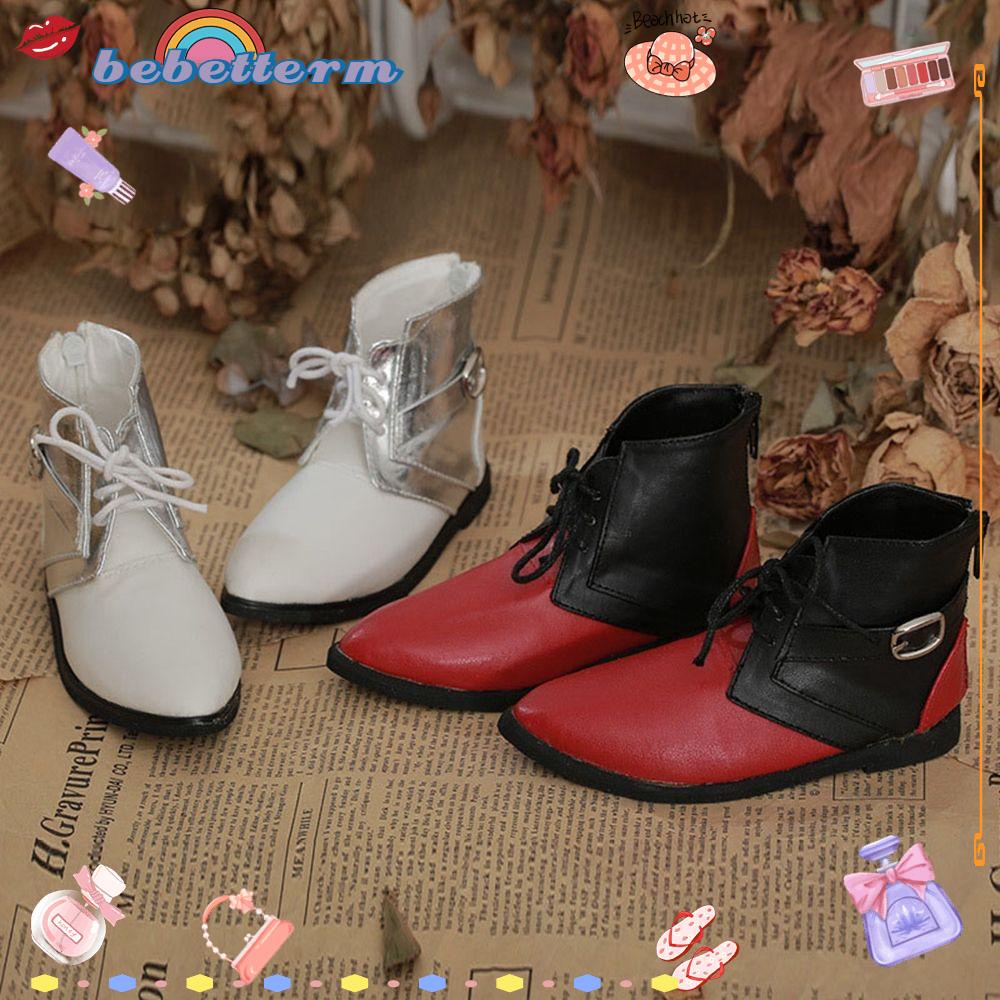 Giày Cao Gót Da PU Phối Vải Xinh Xắn Dành Cho Búp Bê