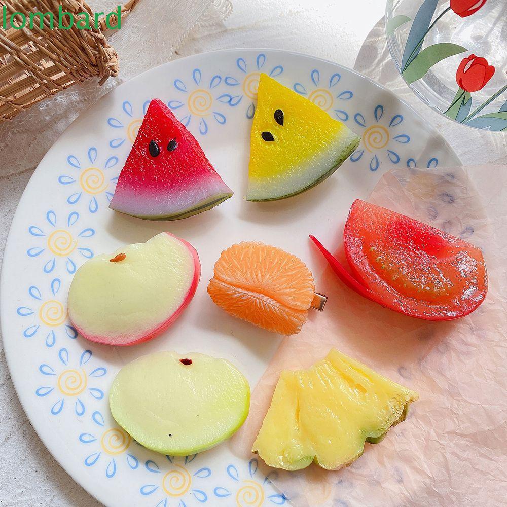 Kẹp Tóc Trang Trí Hình Trái Cây Vui Nhộn Cho Nữ