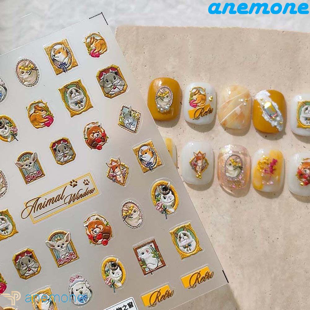 Miếng Dán Trang Trí Móng Tay Họa Tiết Động Vật Hoạt Hình Dành Cho Nữ