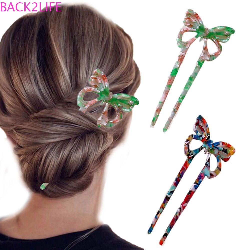 2 Kẹp Tóc Hình Bướm Xinh Xắn Dễ Phối Đồ Phong Cách Hàn Quốc Cho Nữ