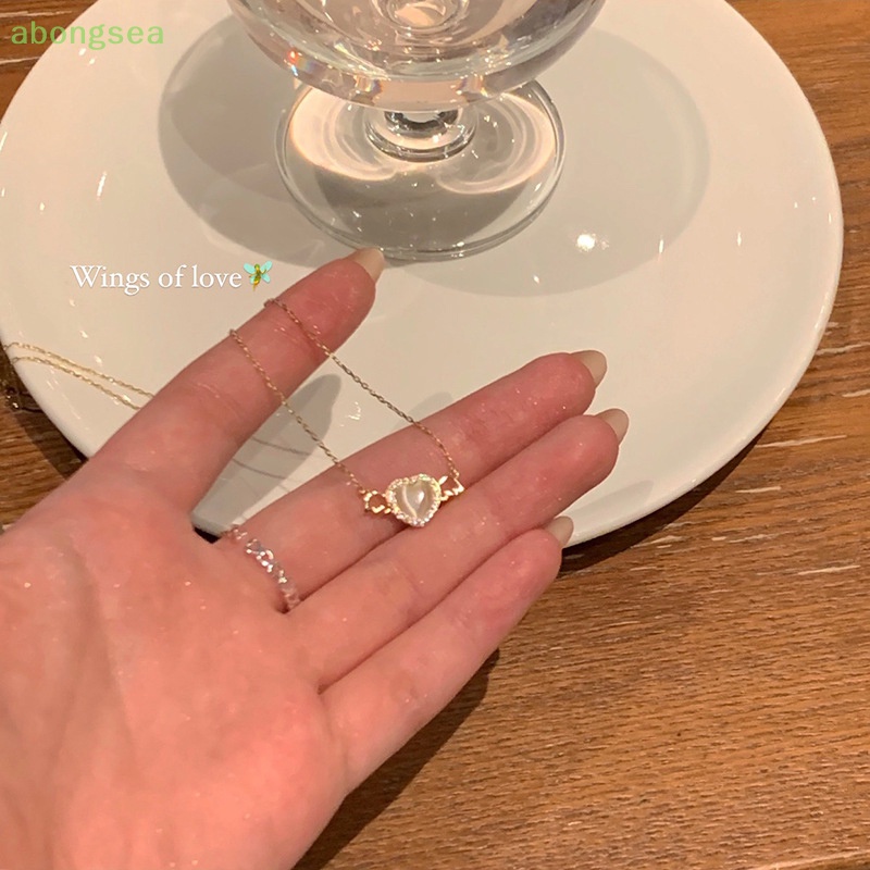 Vòng cổ Mặt Trái Tim Đính Đá Zircon Phong Cách Hàn Quốc Cho Nữ