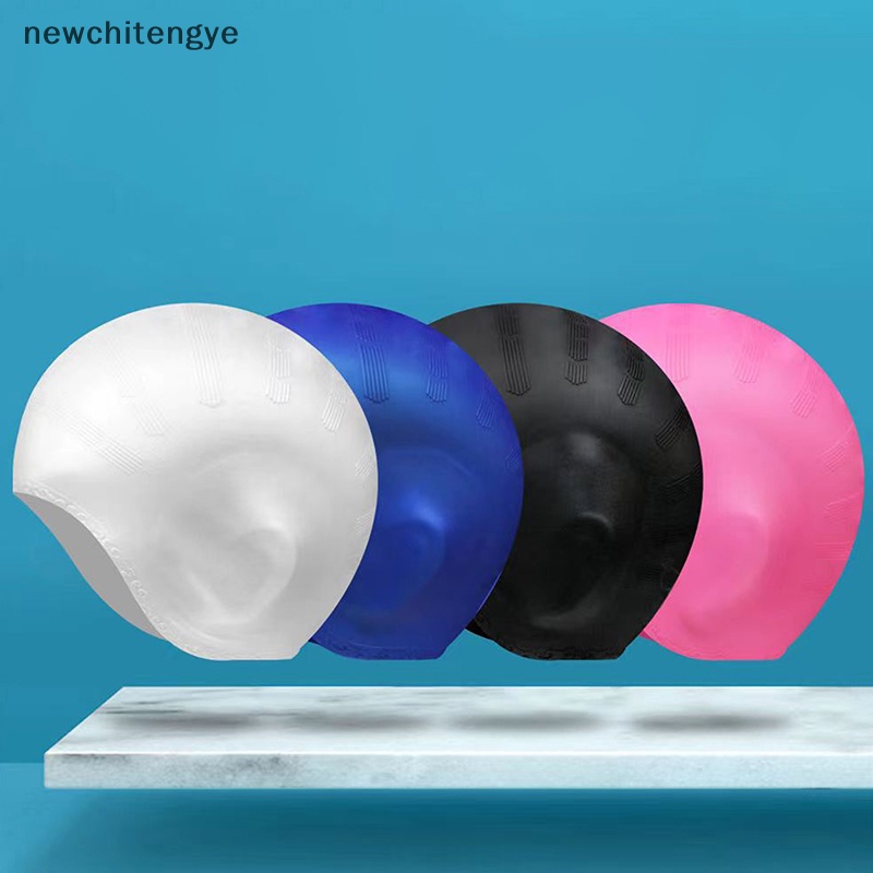 Mũ Bơi Silicone Co Giãn Chống Thấm Nước Bảo Vệ Tai Cho Nam Và Nữ