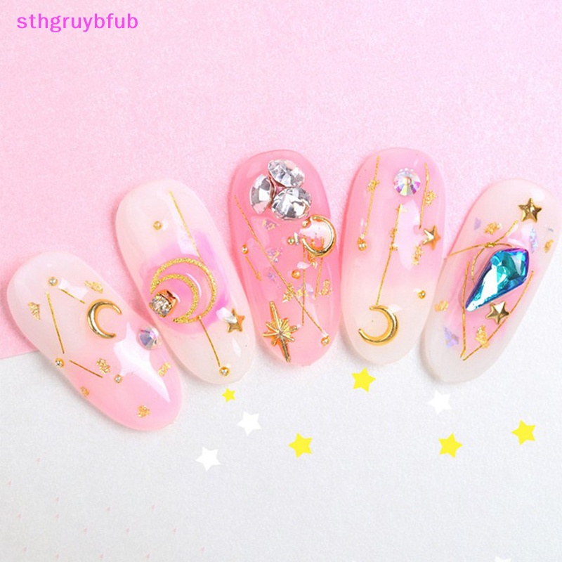 Hộp Sequin Hình Trăng Sao Trang Trí Móng Tay Nghệ Thuật