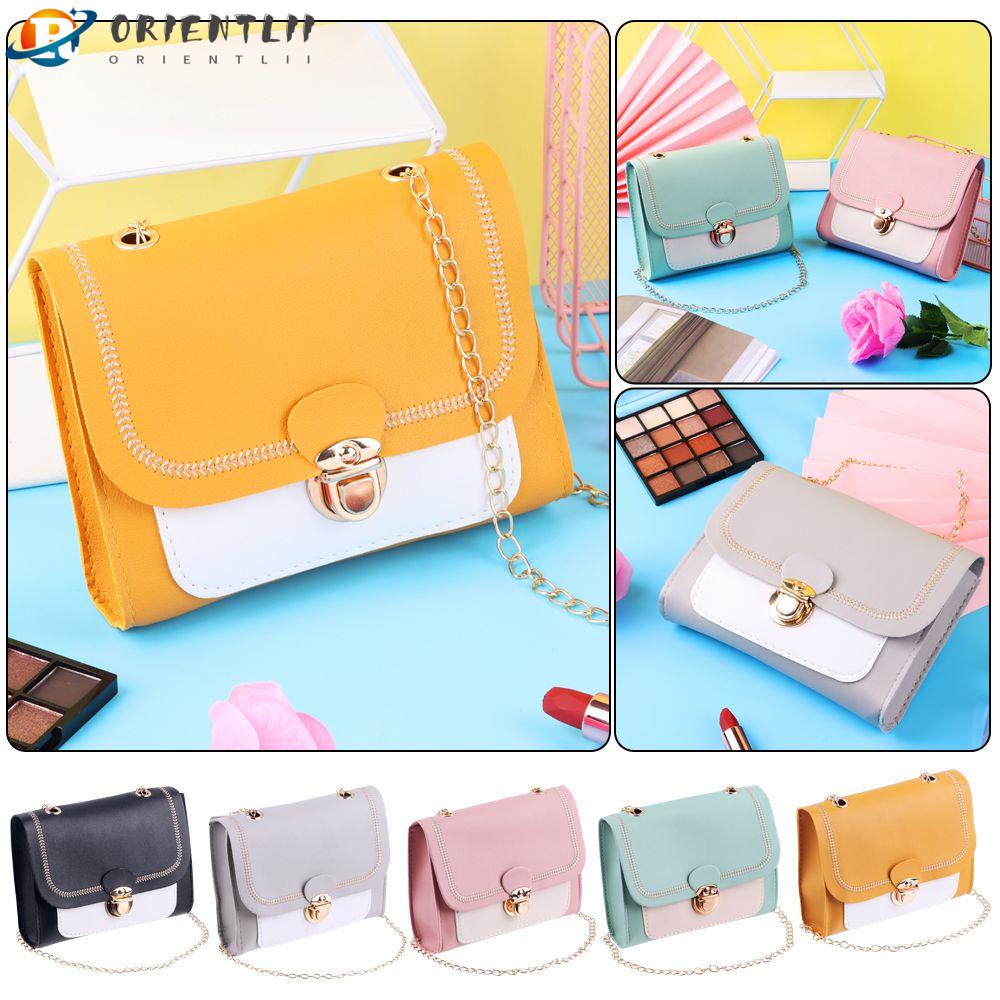 Túi Đựng Điện Thoại Dạng Vuông Thêu Họa Tiết Phối Màu Xinh Xắn