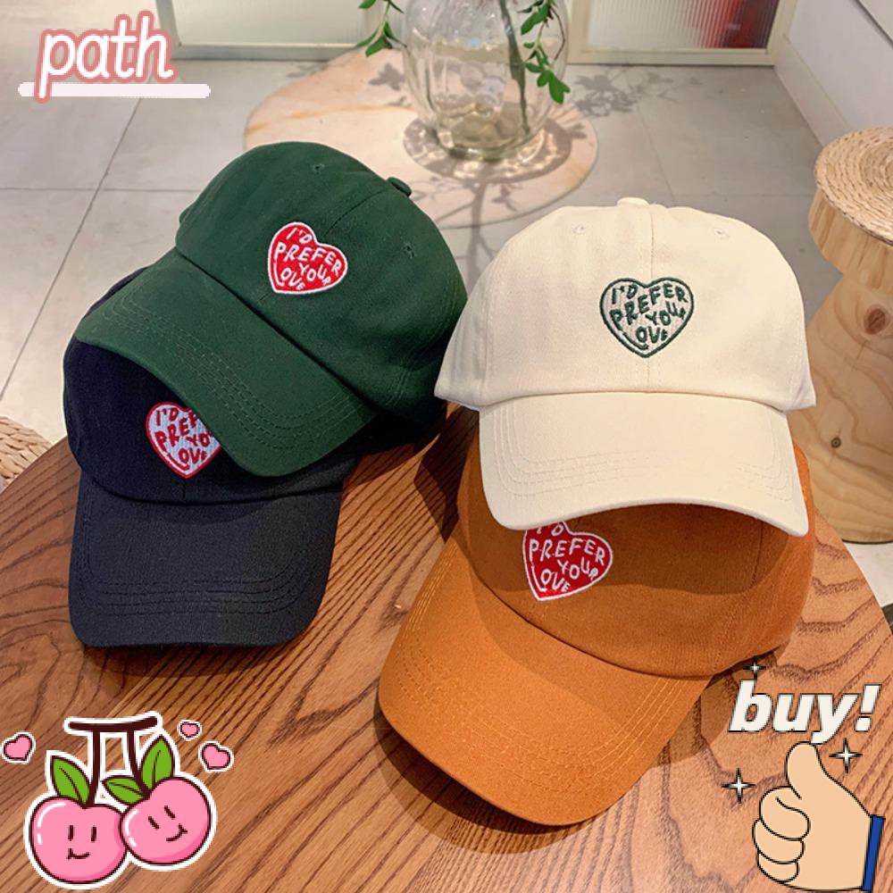 PATH Mũ Lưỡi Trai Thêu Chữ Thời Trang Cho Nữ