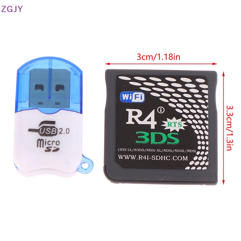 Thẻ Cách Mạng ZGJY R4I-SDHC 3DS RTS Cho DSi For 3DSLL / N3DS / NDSi XL / NDSi / NDSL / NDS Mới