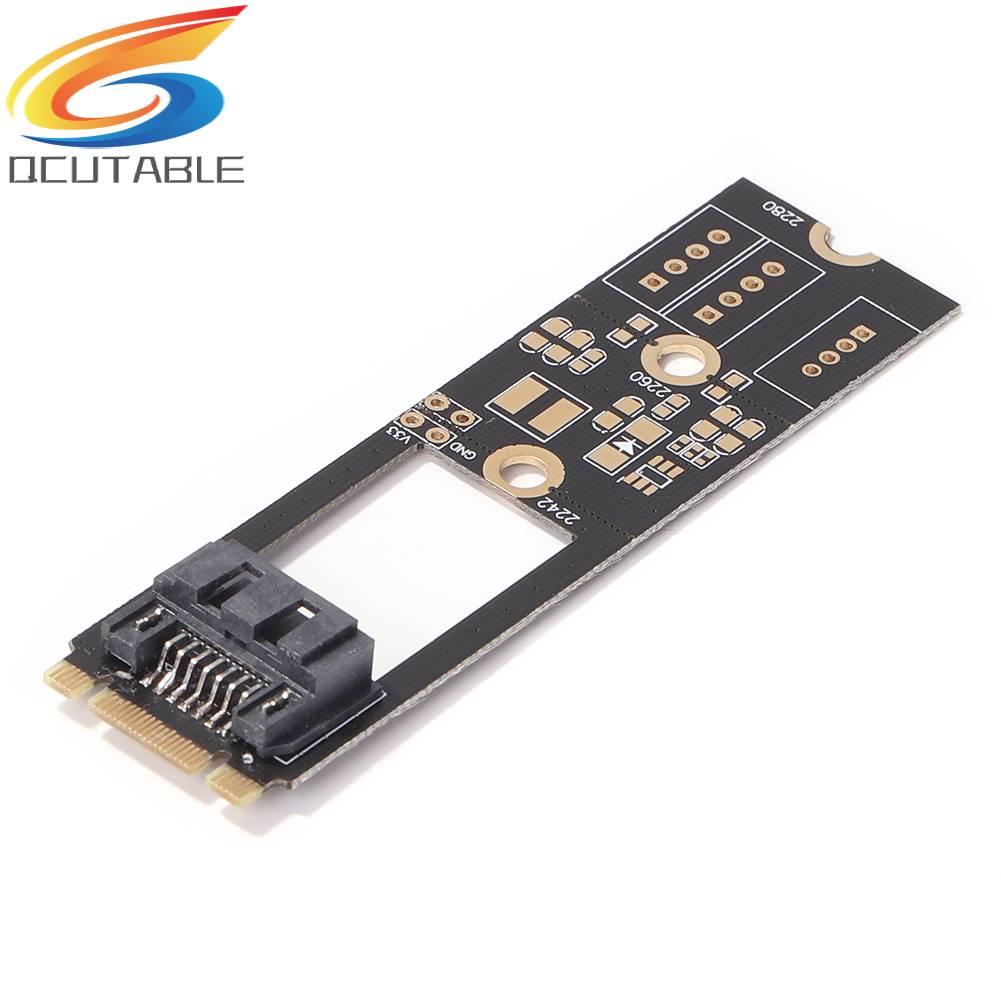 Card ChuyểN ĐổI M.2 B-M Key NGFF Sang SATA3.0 7 Pin Cho 2242 2260 2280 SDD