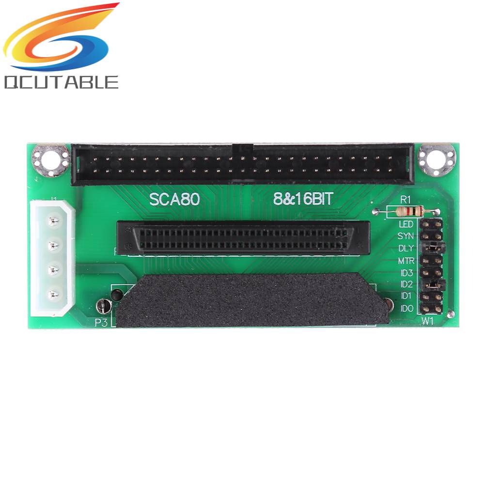 Bảng Mạch Chuyển Đổi Ổ Cứng SCSI SCA 80Pin Sang 68Pin Sang IDE 50Pin