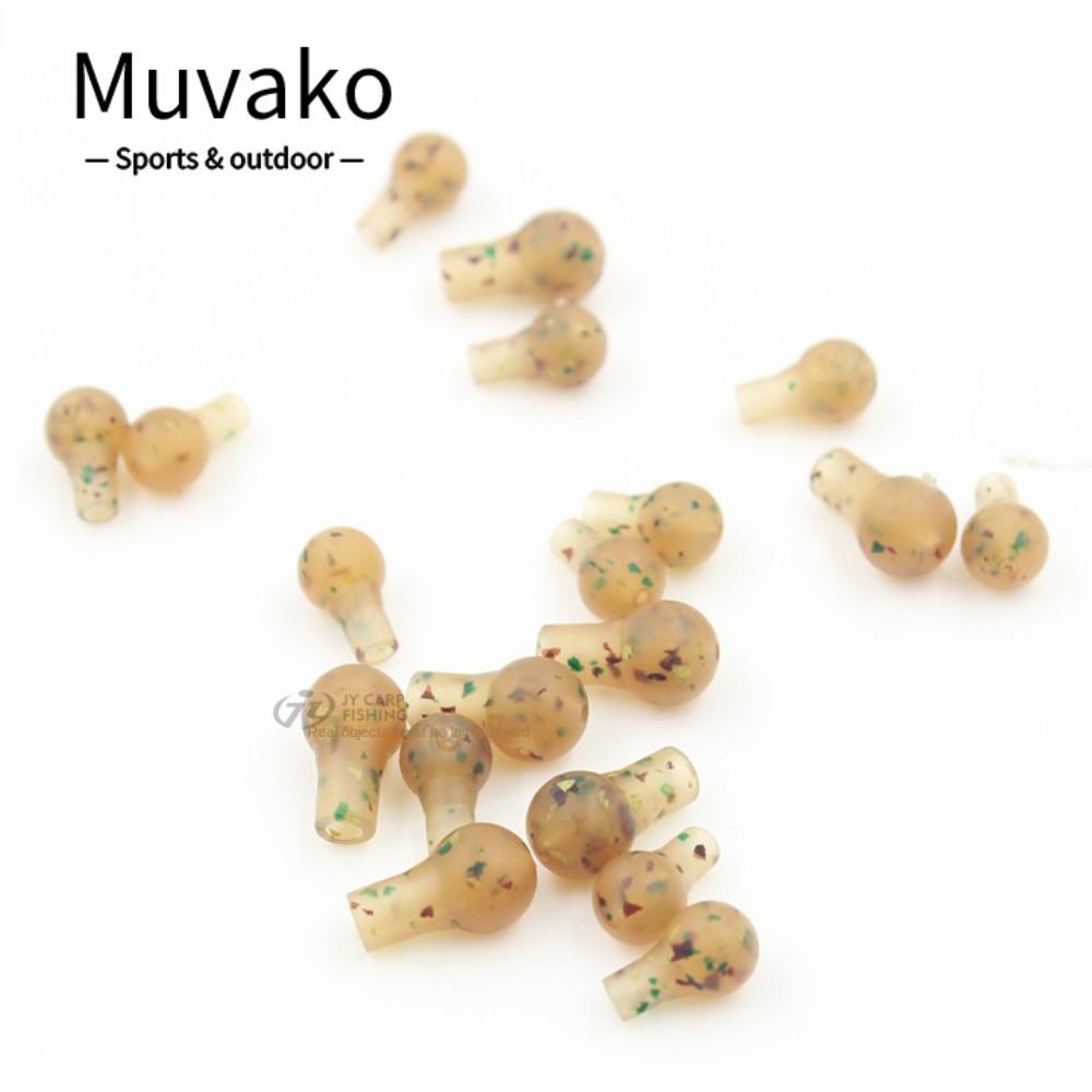 MUVAKO Bộ 60 Hạt Chặn Móc Câu Cá 3 Màu Chất Lượng Cao