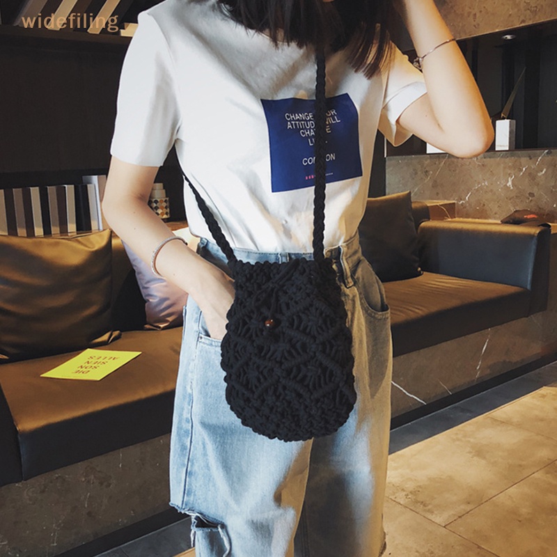 Túi Đeo Chéo Cotton Màu Trơn Thời Trang Dành Cho Nữ