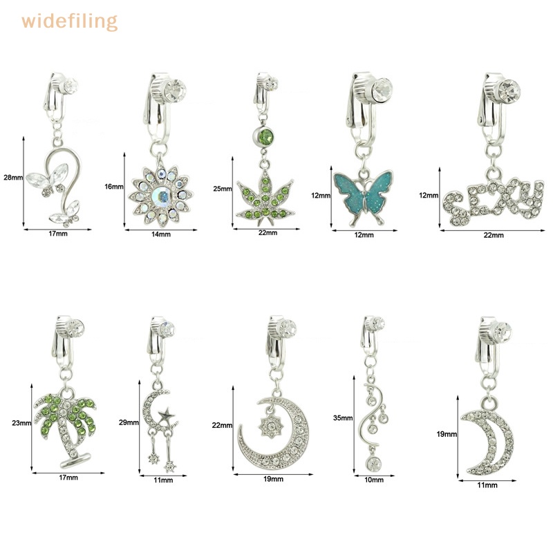 Khuyên RốN HìNh BướM / MặT Trăng ĐíNh Đá Xinh XắN