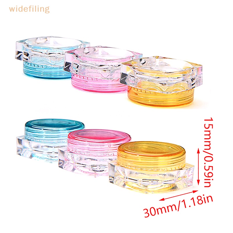 Set 10 Lọ Nhựa Rỗng Mini Đựng Mỹ Phẩm / Kem / Lotion Tiện Dụng